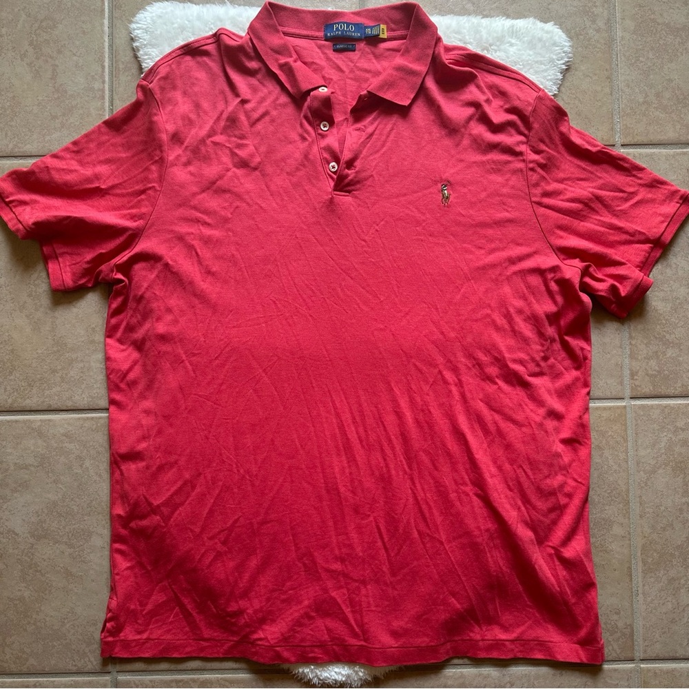 Polo Ralph Lauren Men's  Classic Red Polo Shirt Size XXL